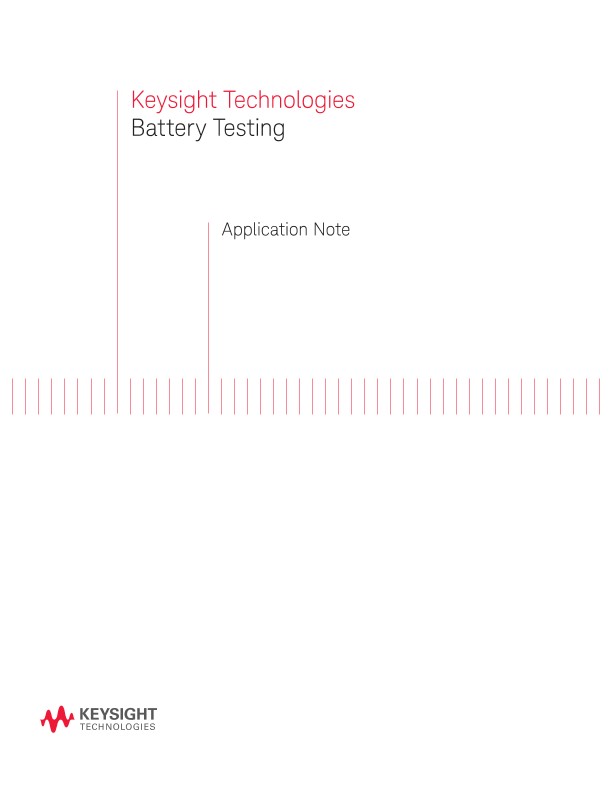 Battery Testing PDF Asset Page Keysight